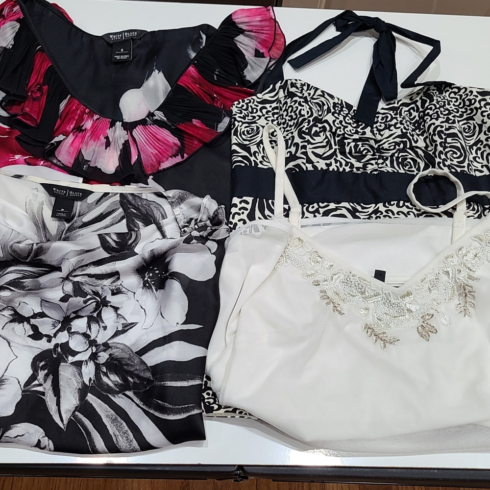 Bundle of 4 White House Black Market top lot Not So Mystery Box size small